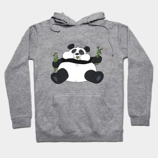 Fatty Panda Eating Bamboo Hoodie